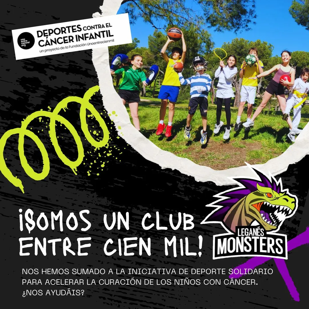 Imagen de deporte solidario, inicativa de lucha contra el cáncer infantil